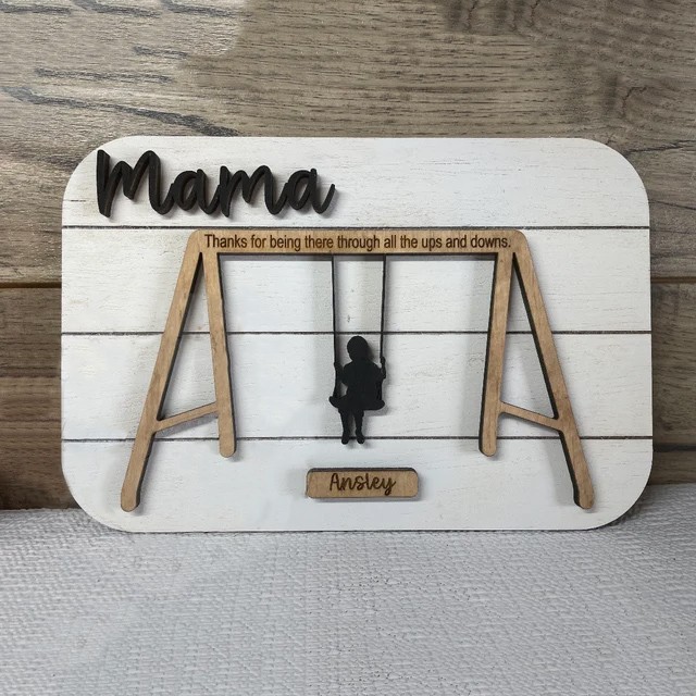 Personalized Swing Set Sign For Mother's Day Gift