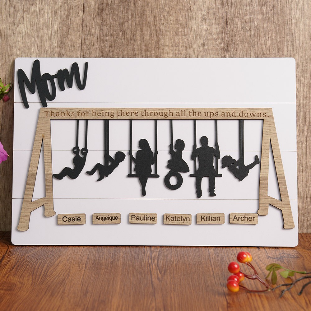 Personalized Swing Set Sign For Mother’s Day Gift